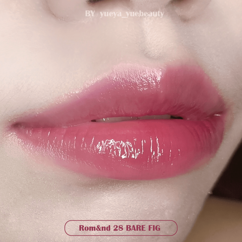 試色 夏日消暑🍹🍹 Romand 果汁唇釉沁涼上市 28 bare fig & 29 papaya jam 美妝板 Dcard
