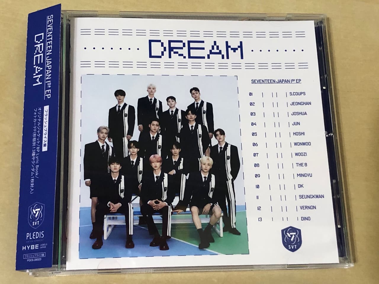 開箱SEVENTEEN首張日本EP💎DREAM💎A盤.C盤.通常盤.快閃盤 - SEVENTEEN 