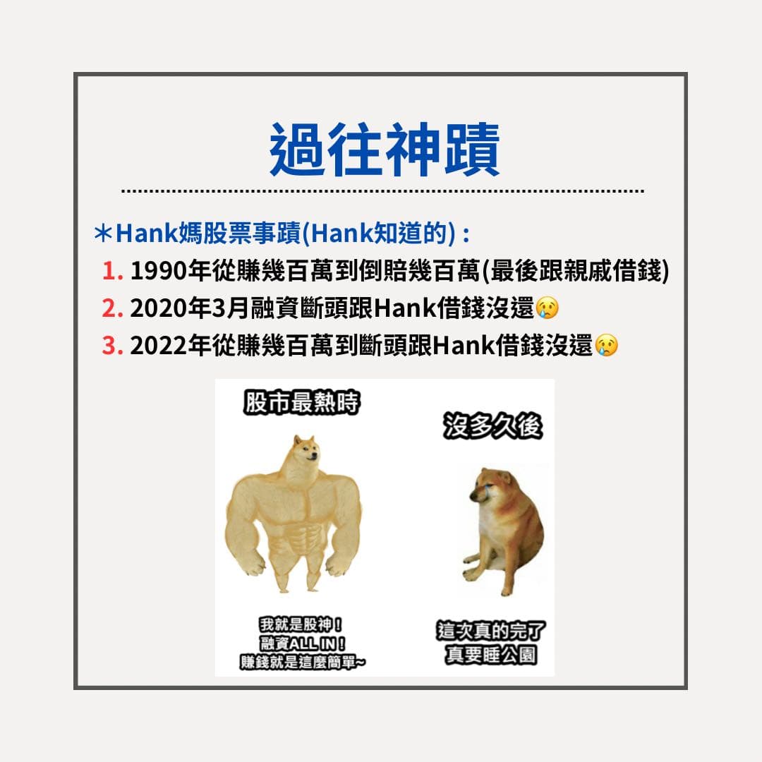 多次融資賠超過百萬仍不怕！#親身案例- 理財板| Dcard