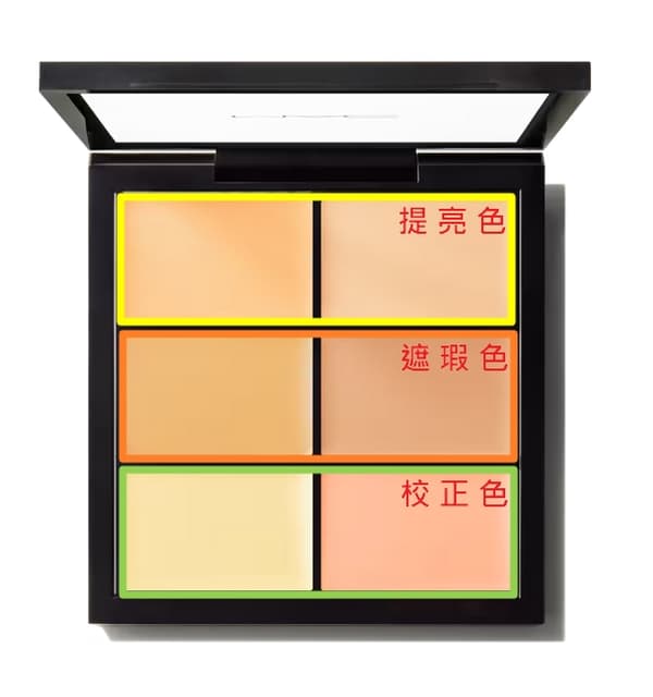 黑眼圈遮瑕 彩妝 mac 六 色 遮瑕 盤 用法 分享MAC六色遮瑕盤 到底怎麼用 - 美妝板