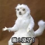 啪！沒了