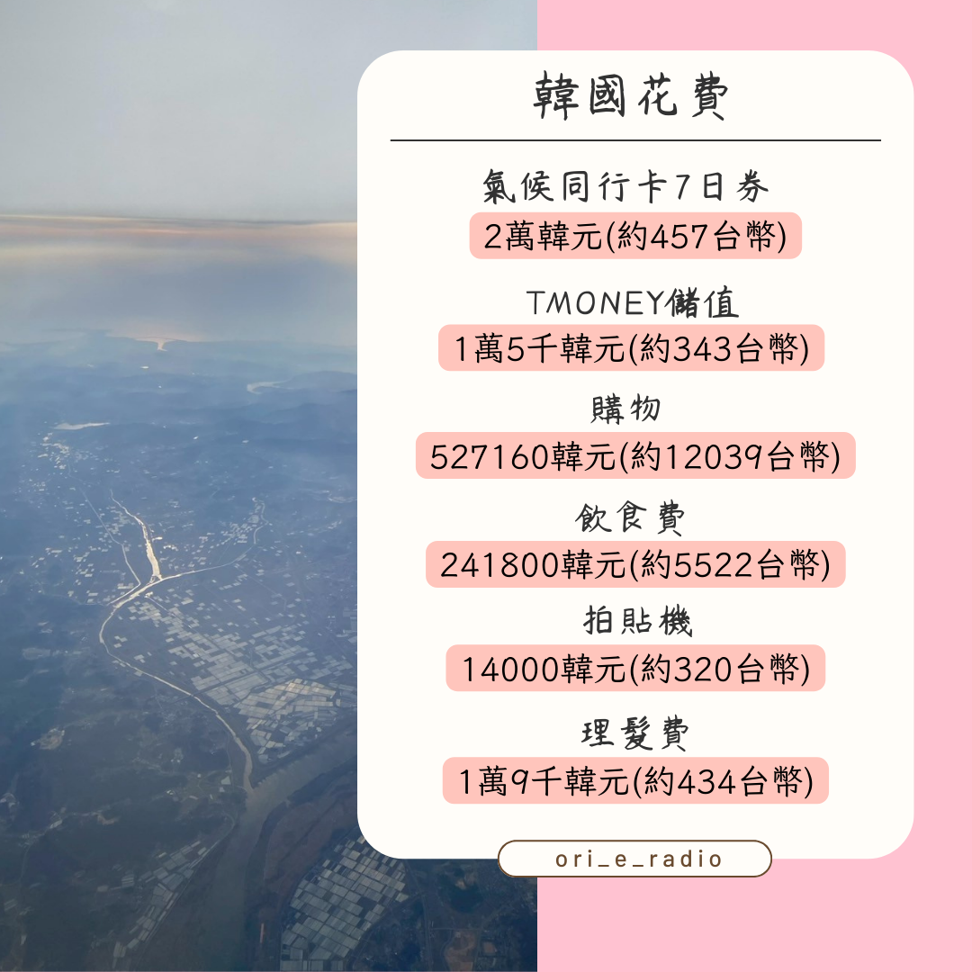 玩10天首爾要花多少？ #新鮮事調查局- 歐里오리(@olioli150102) | Dcard