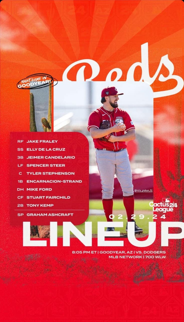 賽事討論 2024/3/1 MLB 春訓 洛杉磯道奇LAD vs. 辛辛那提紅人CIN 賽事討論區 MLB板 Dcard