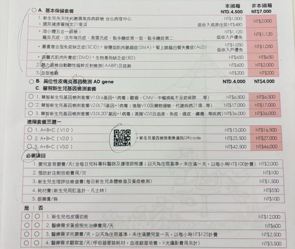 分享禾馨剖腹產費用跟待產包- 親子板| Dcard