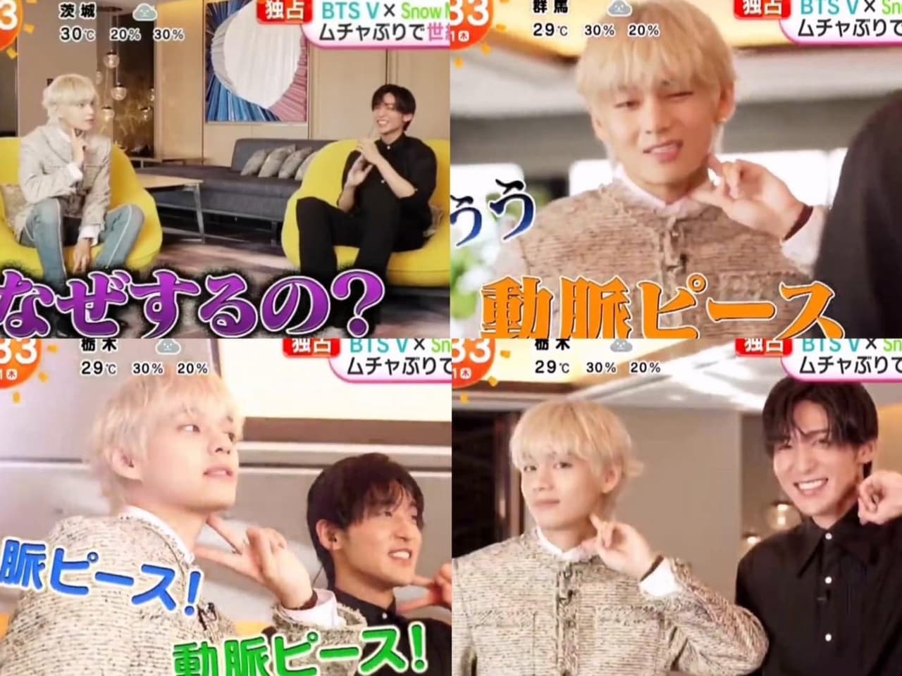 #分享 目黑蓮教V比「動脈peace」的手勢 - BTS板 | Dcard