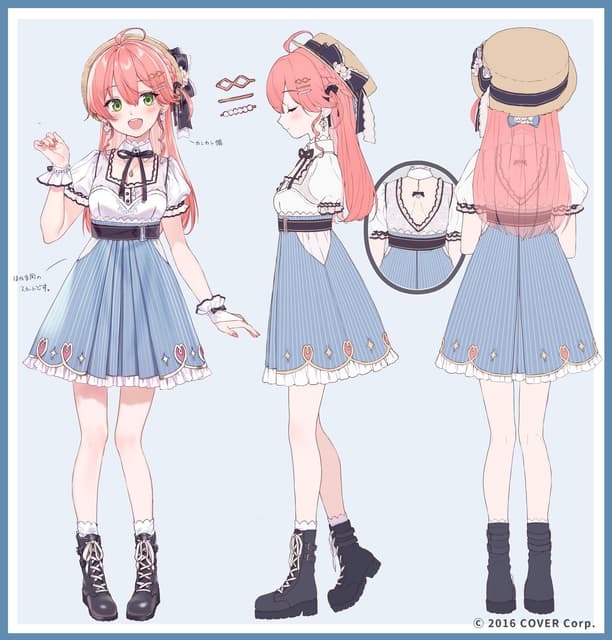 ⋱ 🌸新衣装三面図公開🌸 ⋰ - さくらみこのみこぴー(@sakuramiko35p