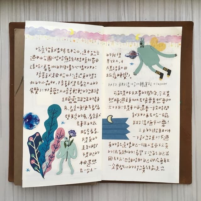 #手帳 #手繪 Traveler’s Notebook 台北流浪小旅行 - 手作板 | Dcard