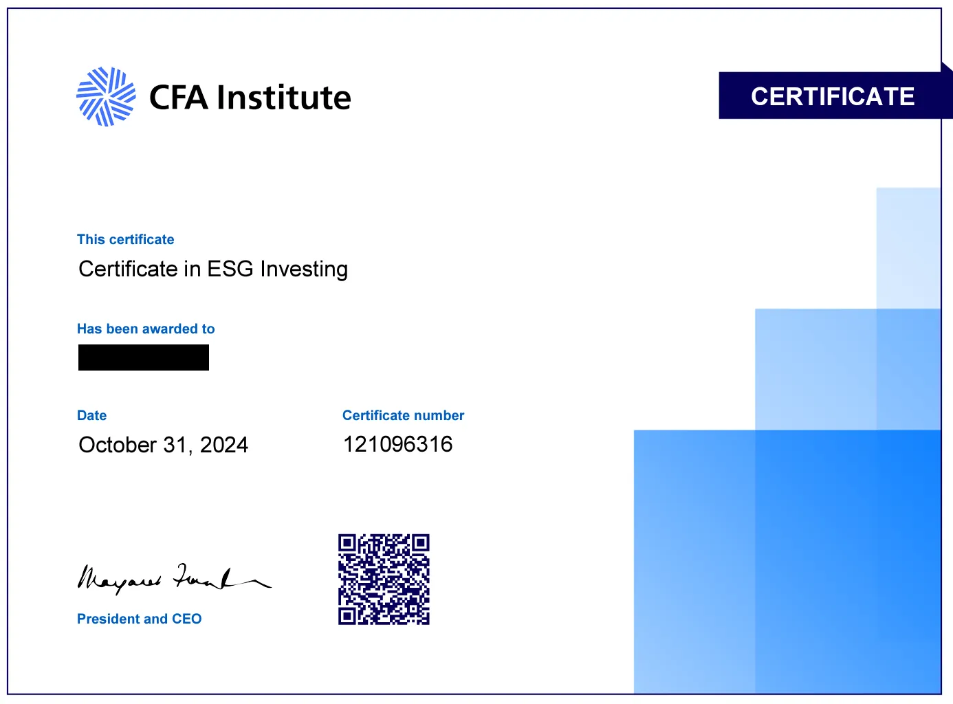 新品｜CFA ESG investing 教科書 Certificate in ESG Investing Curriculum: ESG Investing