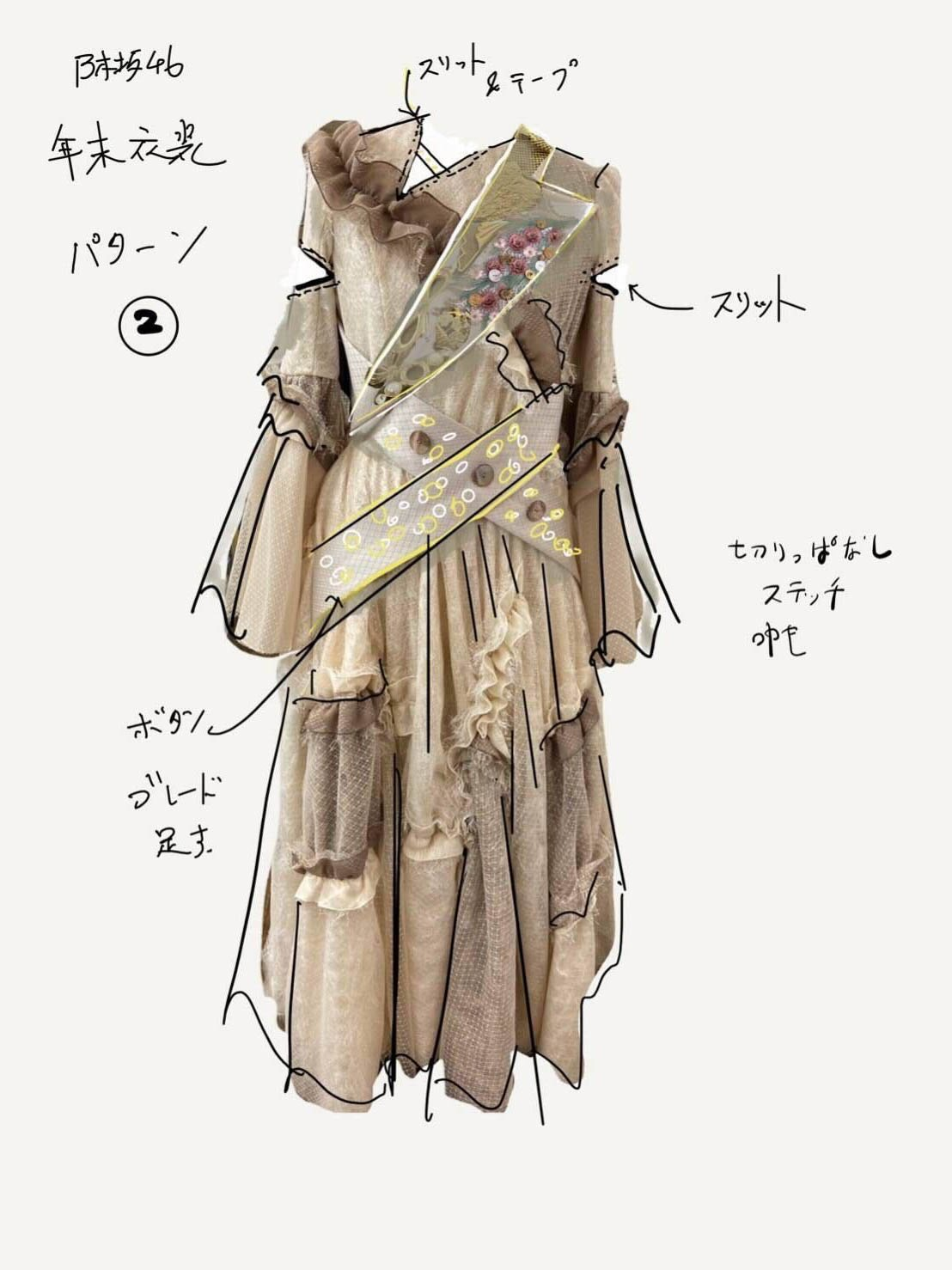 乃木坂 紅白 衣装 2023 乃木坂46衣装の坂道-2018紅白歌合戦サブ衣装 ゆ