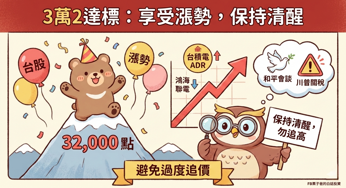 3 萬2 達標下的思維：享受強勢漲勢的同時，更要保持一份清醒，避免過度追價】 - 理財板| Dcard