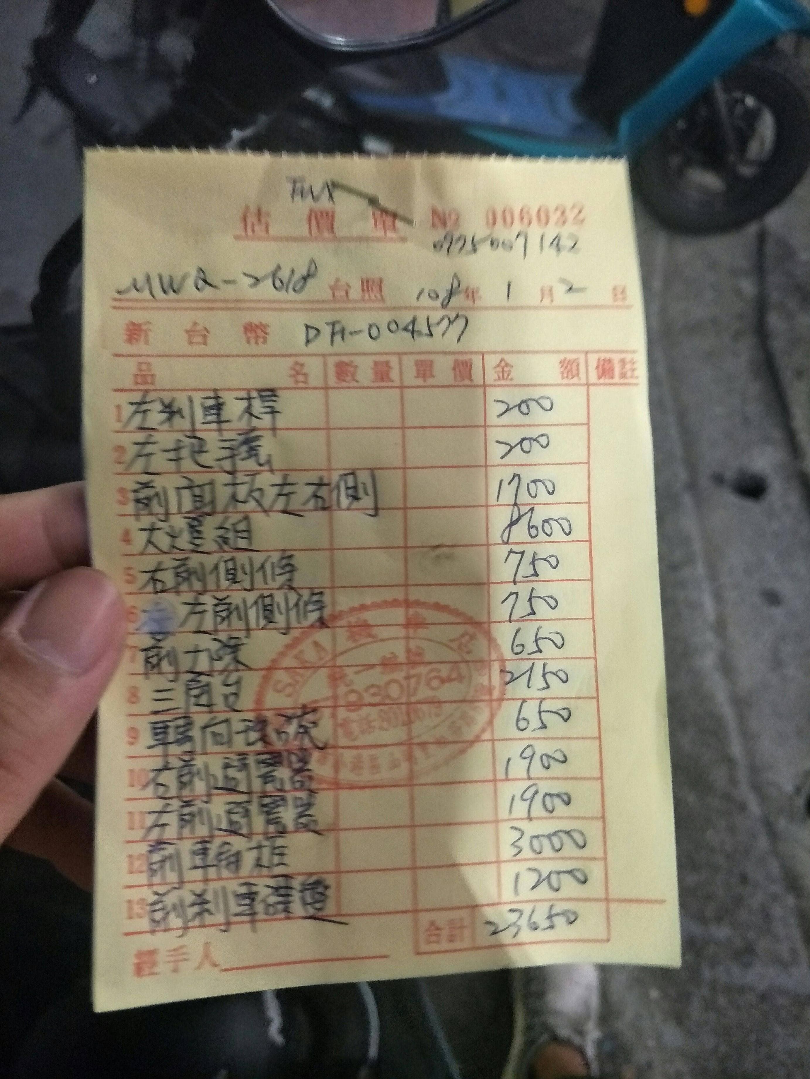 車禍估價fnx - 機車板| Dcard