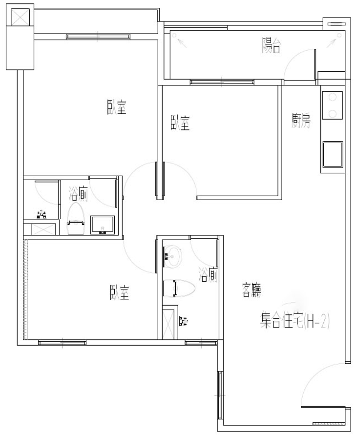 #建議 三房格局請益(21坪) - 購屋板 | Dcard