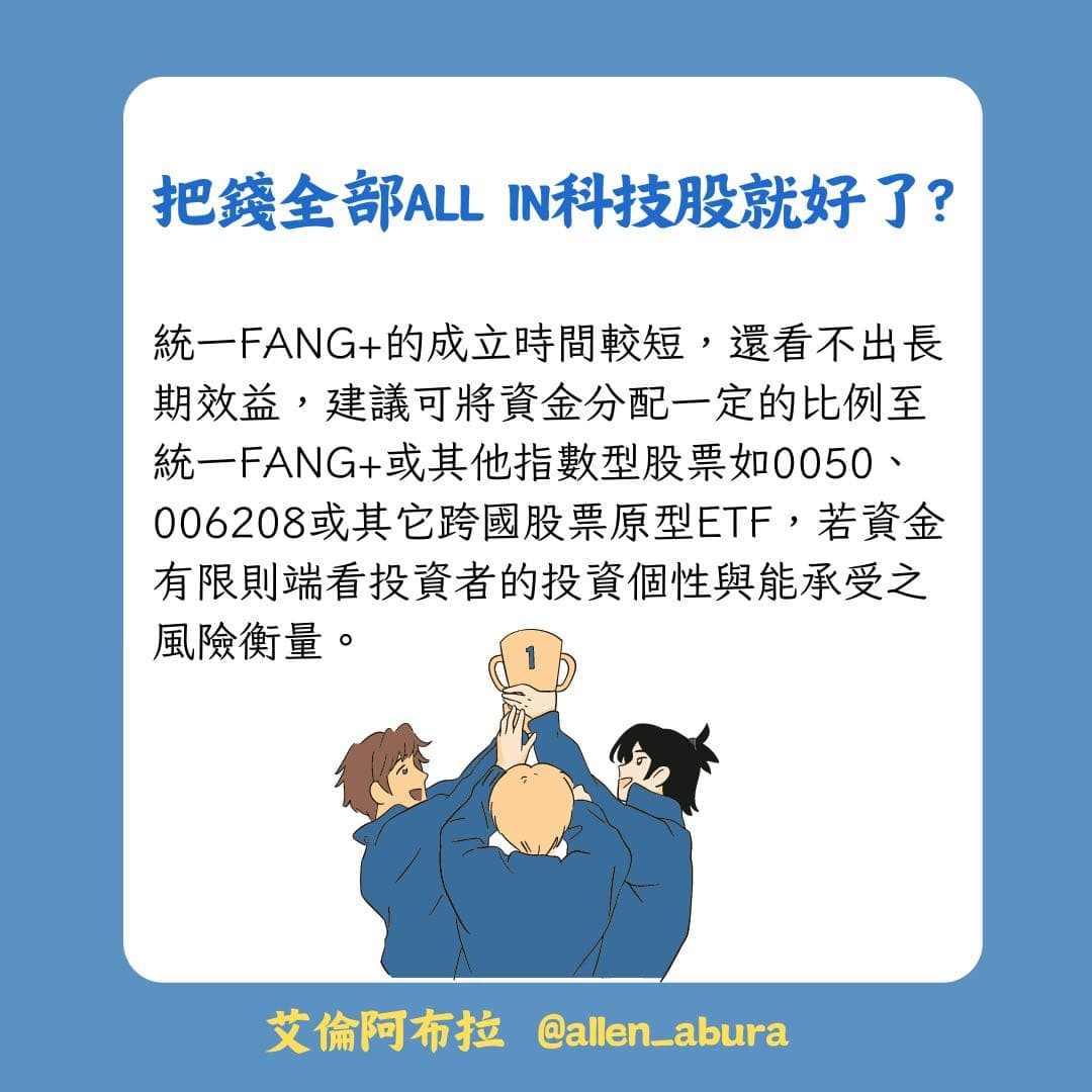 統一FANG+與高股息ETF四年獲益大比較- 理財板| Dcard