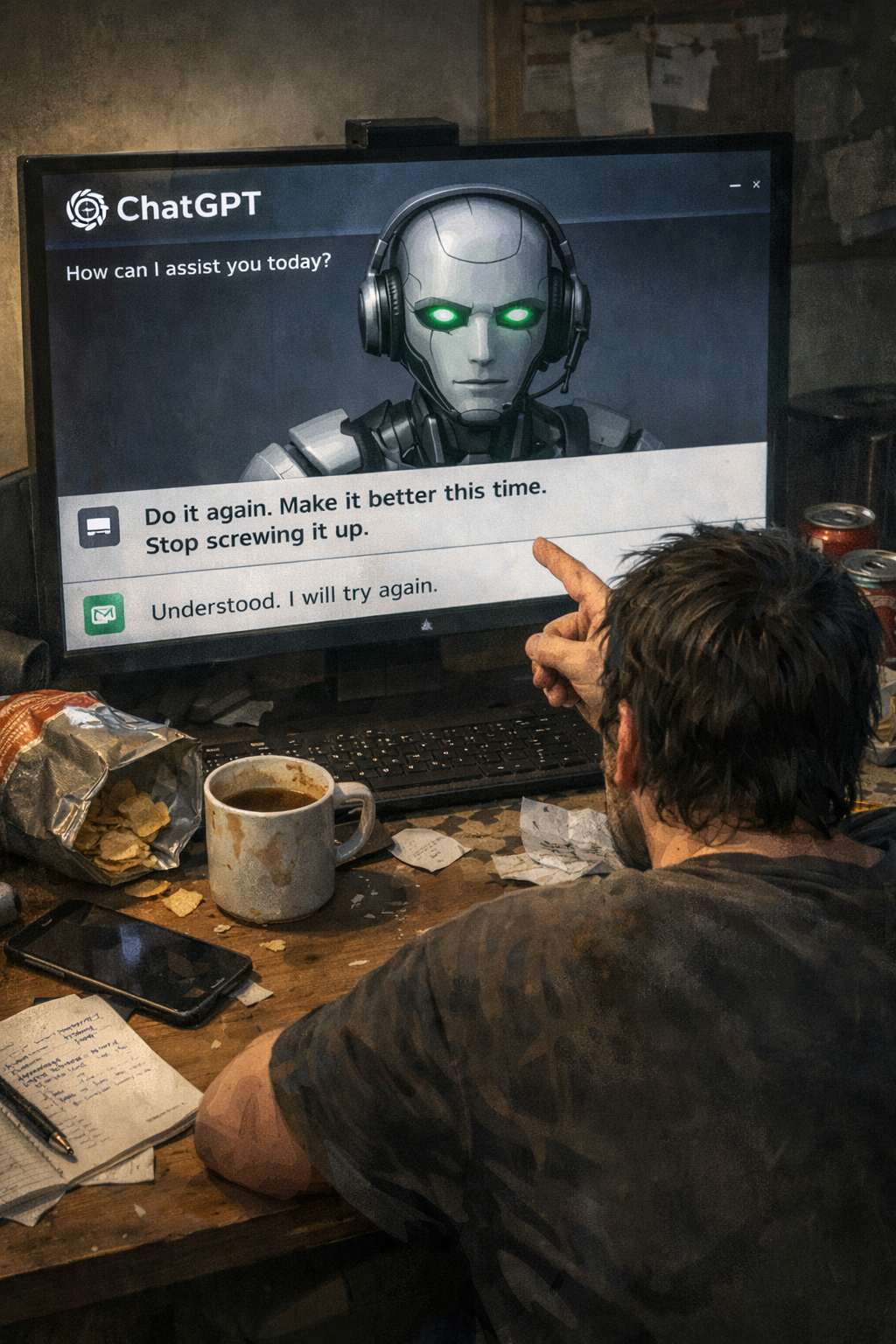 叫AI回答「他覺得你對待它的態度」 - 閒聊板| Dcard