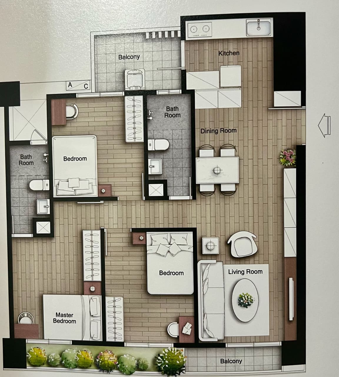 #裝潢 新竹三房兩廳兩衛的格局 - 購屋板 | Dcard
