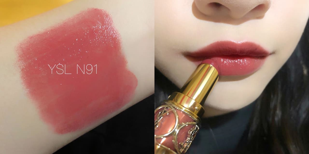 Ysl Lip Party情挑水唇膏夯色分享 76肉桂紅棕 91蜜桃玫瑰 10豆沙玫瑰 美妝板 Dcard