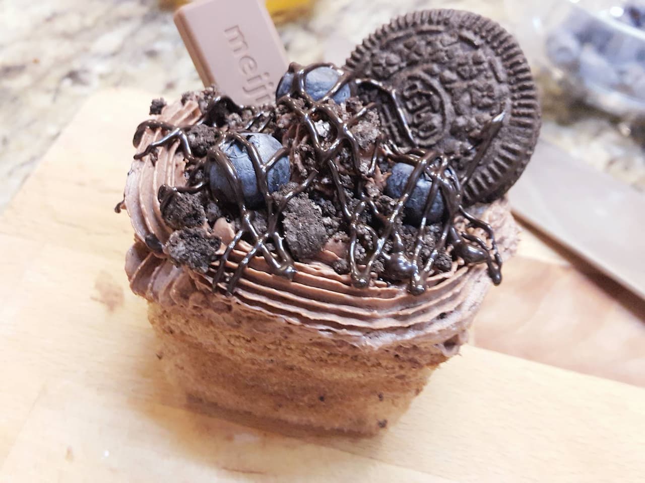 超罪惡的OREO 杯蛋糕（double Chocolate） - 美食板 | Dcard