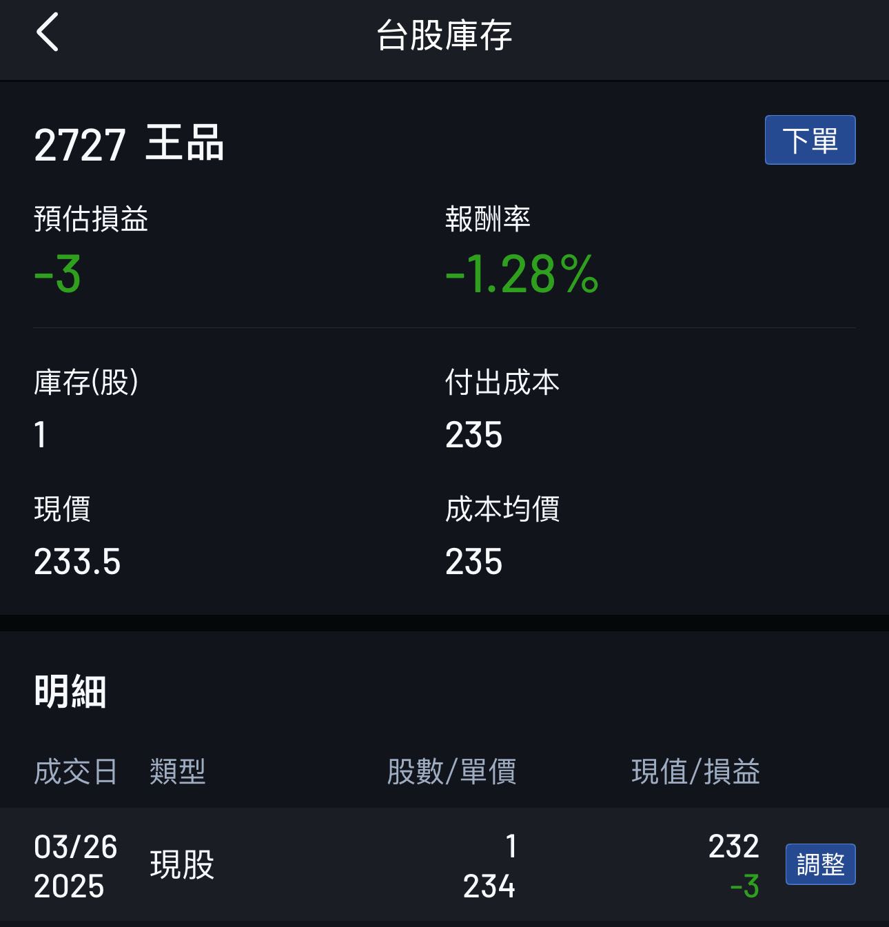 3/26，我買了「王品」的股票- 理財板| Dcard