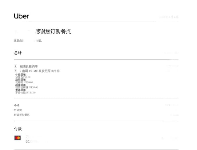 請問Uber Eats 收據 - 網路購物板 | Dcard