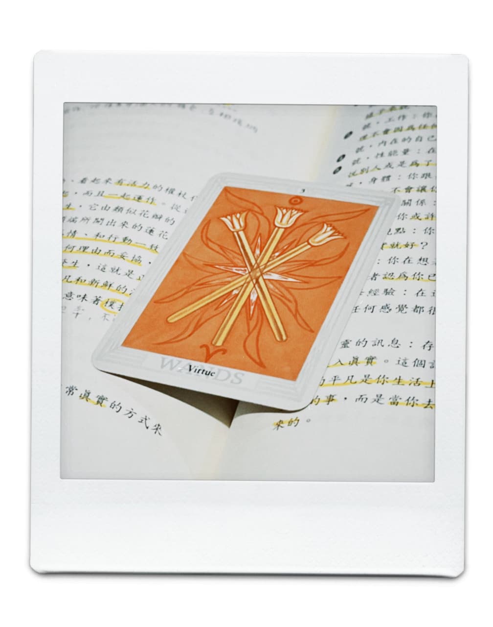 今日小卡《權杖3》 「生活中最美的不是毫無瑕疵，而是開心時能放心地展現、脆弱時能坦然接受這樣的狀態⋯能夠真誠地做自己。」 - Yolie☾꙳沉思塔羅(@