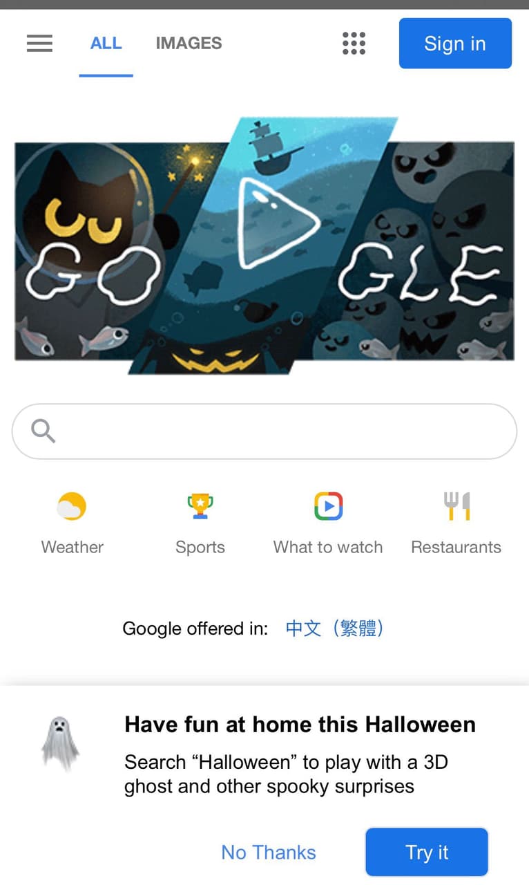 Google首頁小遊戲-萬聖節🎃 - 有趣板 | Dcard