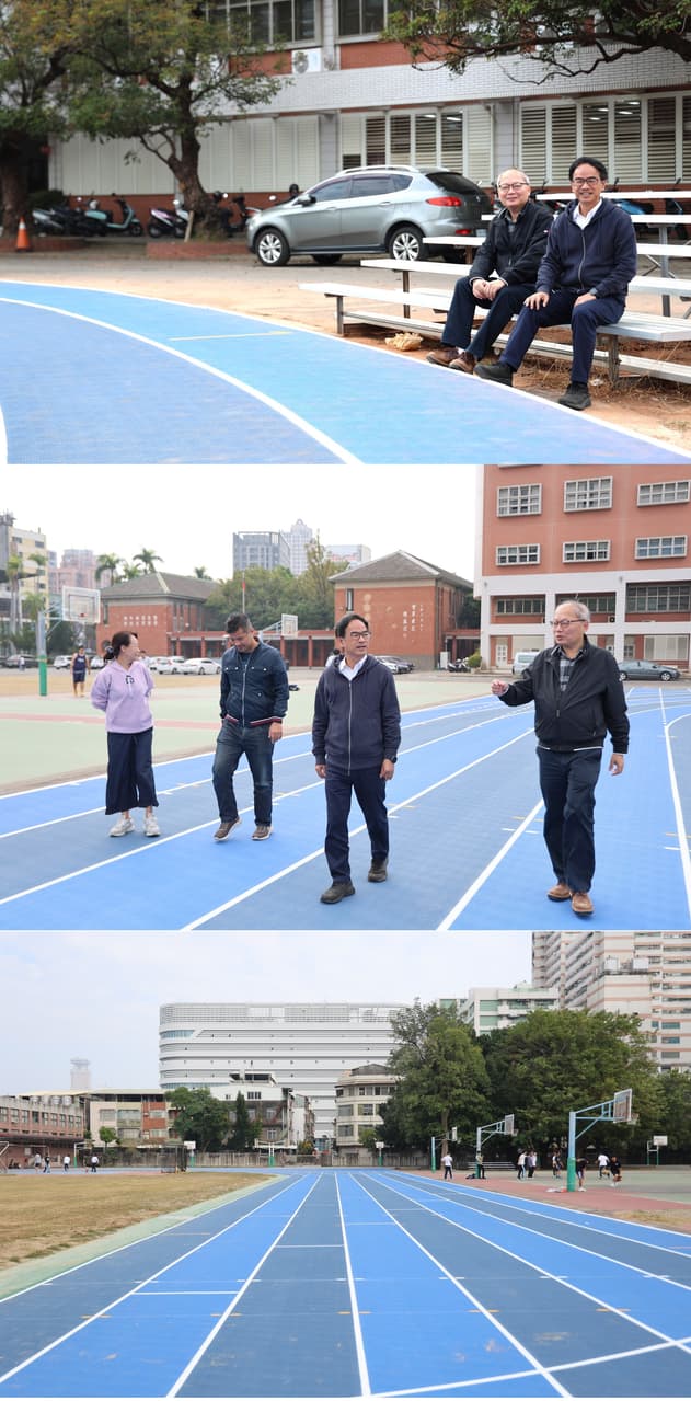 #高雄【李昆澤 立委】:兩年前,高雄中學莊校長跟我說,雄中操場已經30多年,多處都有裂縫隆起,我也親自到校現勘,瞭解狀況,並全力爭取1500萬 ...