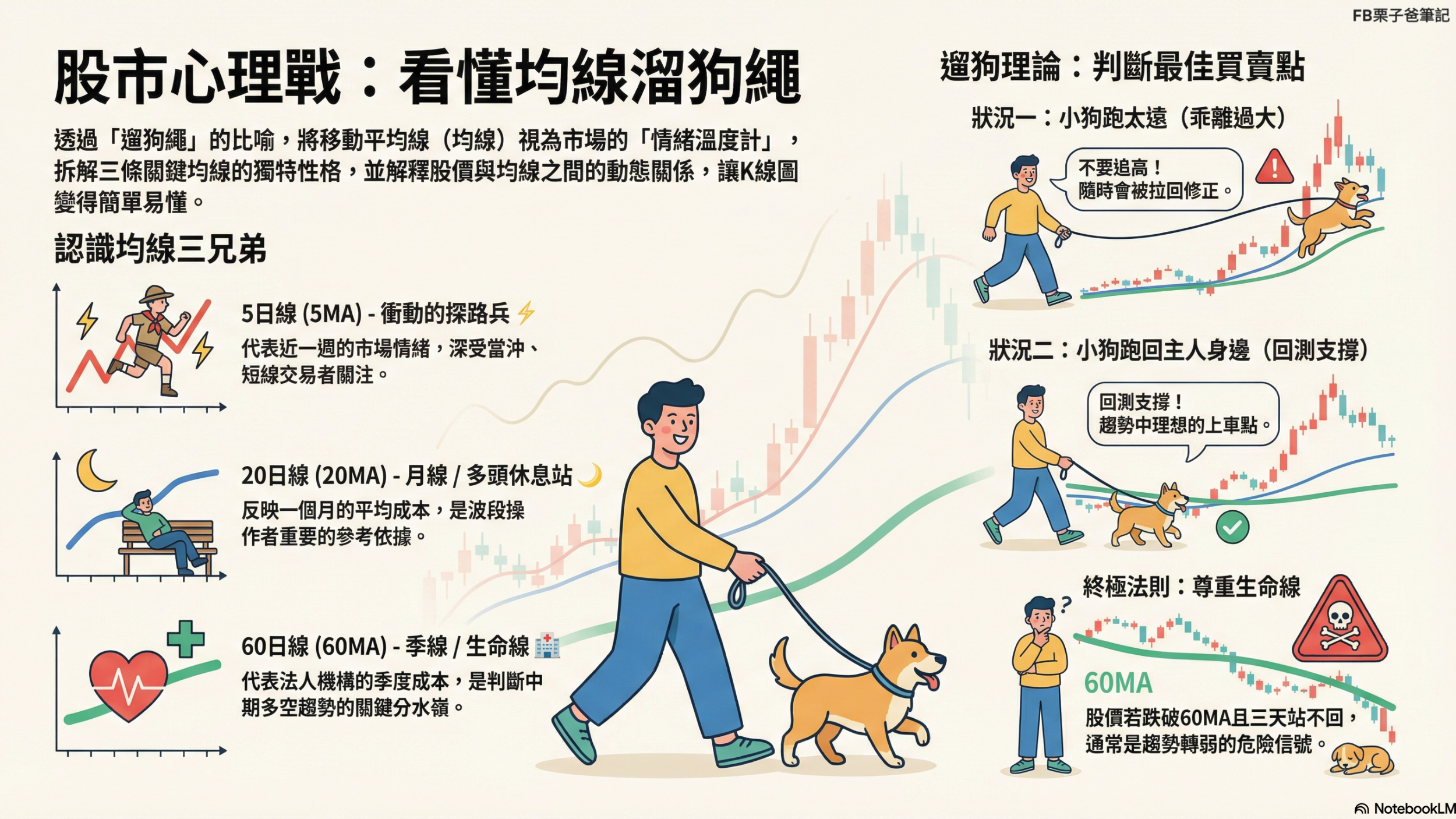 分享【均線其實是「溜狗繩」？一圖看懂股價的心理戰】 - 股票板| Dcard