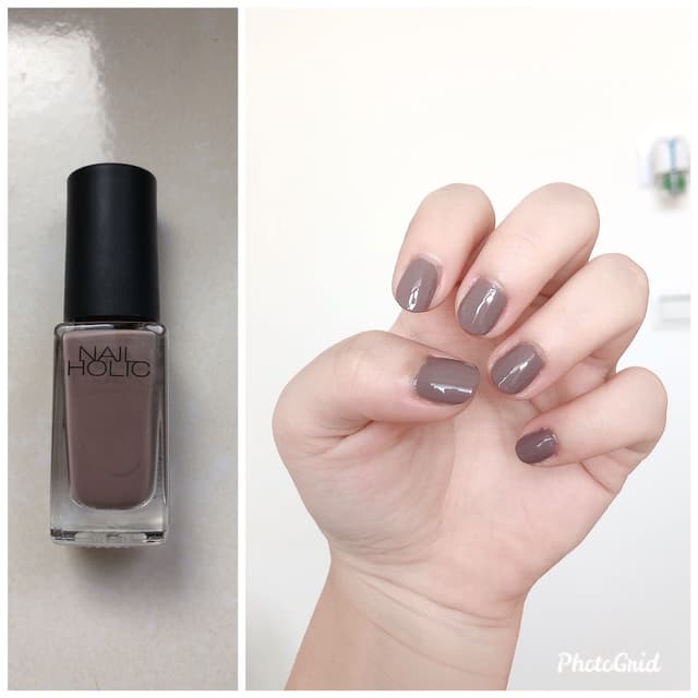 更 實擦nail Holic Br315 藕灰 褐灰隨便啦總之超顯白 美甲板 Dcard