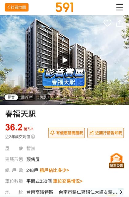 #問題 台南的春福系列能買嗎？內有選手 - 購屋板 | Dcard
