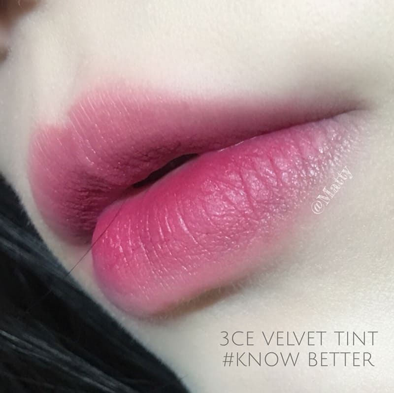 #試色💄🌸3CE velvet tint新色#GO NOW #KNOW BETTER - 美妝板 | Dcard