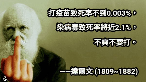 達爾文 疫苗不爽不要打 梗圖板 Dcard