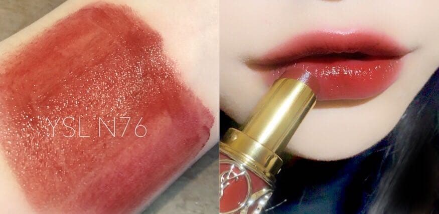 Ysl Lip Party情挑水唇膏夯色分享 76肉桂紅棕 91蜜桃玫瑰 10豆沙玫瑰 美妝板 Dcard