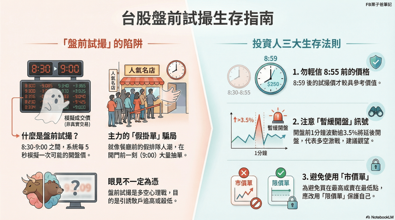 😱 看到8:45 試撮漲停別高興太早！揭密台股盤前「鬼故事」與生存法則📉 - 理財板| Dcard