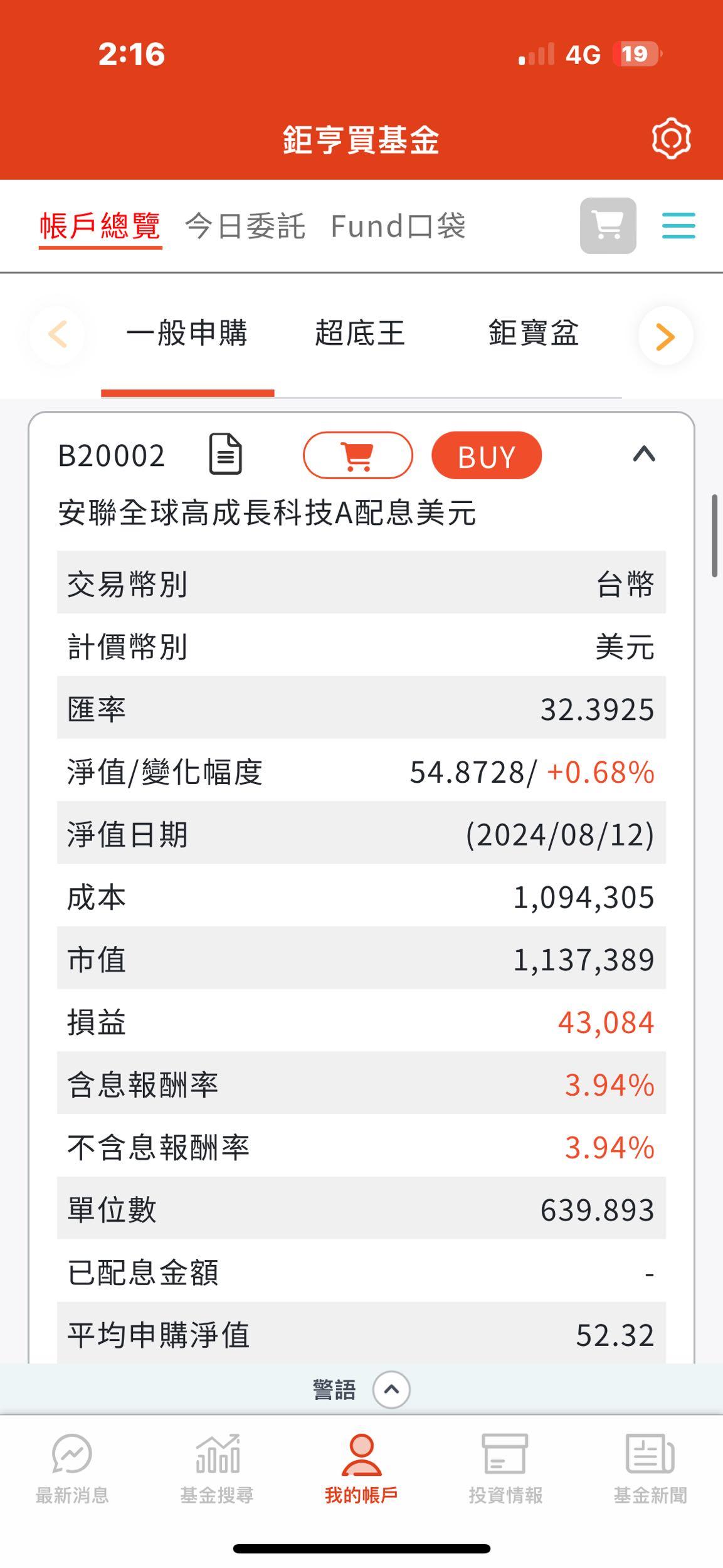 2024年8月份基金配息- 理財板| Dcard