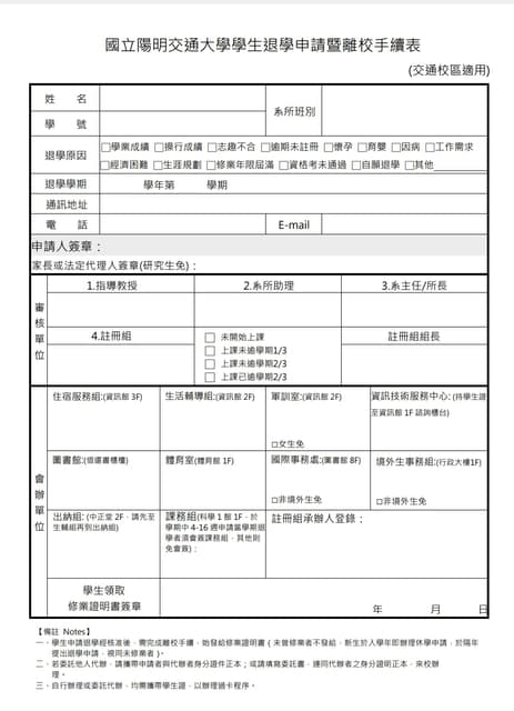 退學流程 - 陽明交通大學板 | Dcard