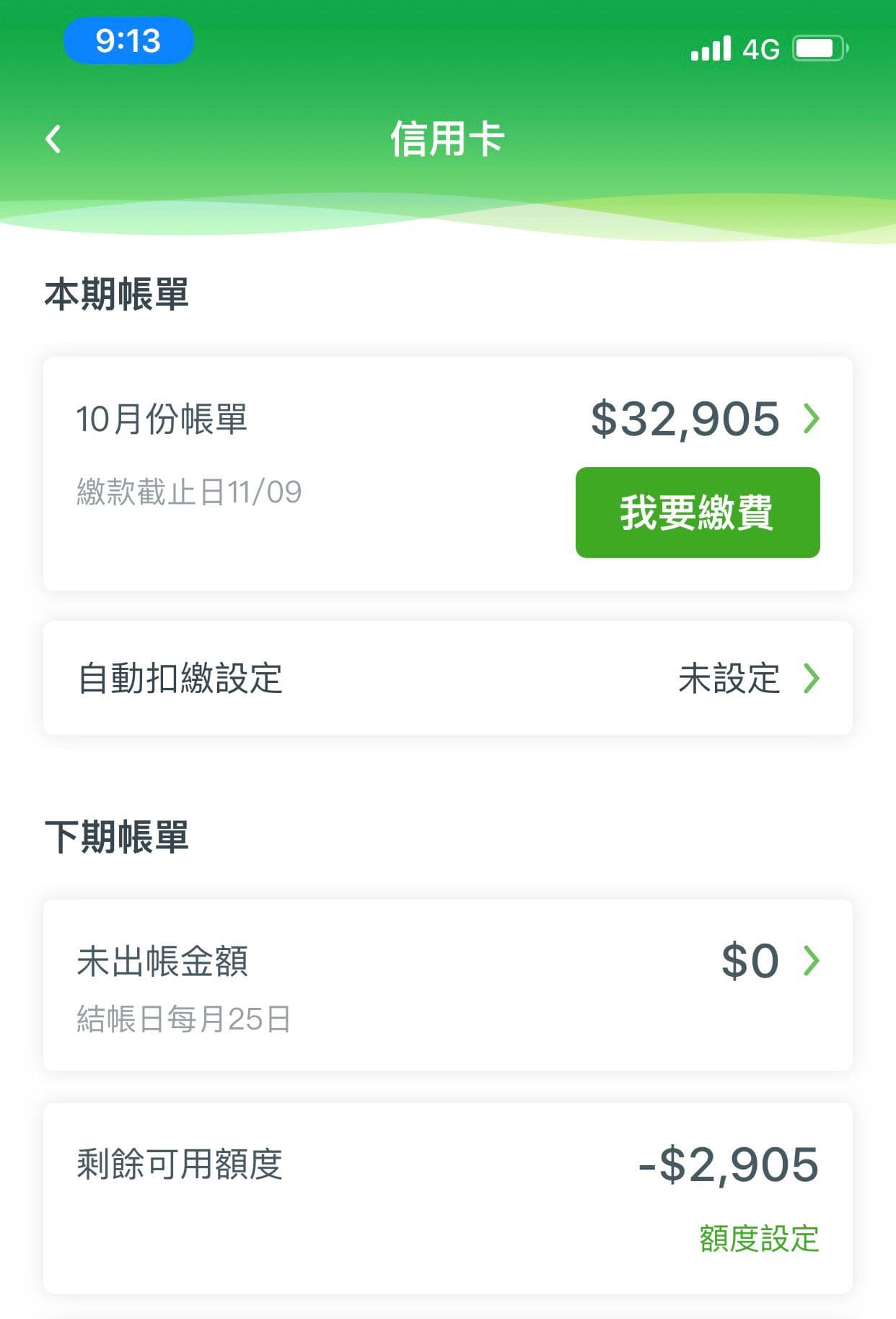 詢問信用卡額度有負的？ - 信用卡板| Dcard