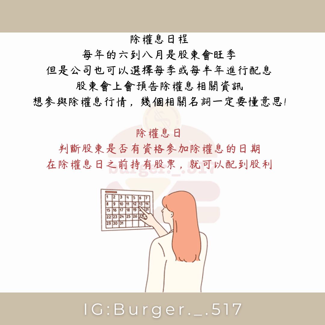 除權息是什麼？ - 金融漢堡保🍔 (@burgerlil517) | Dcard