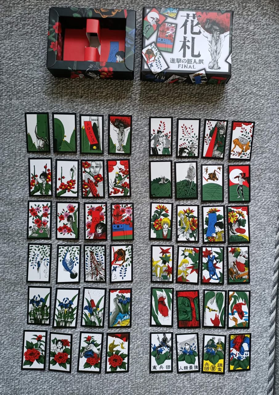 花札 進撃の巨人 進撃の巨人展final トランプ&花札 セット