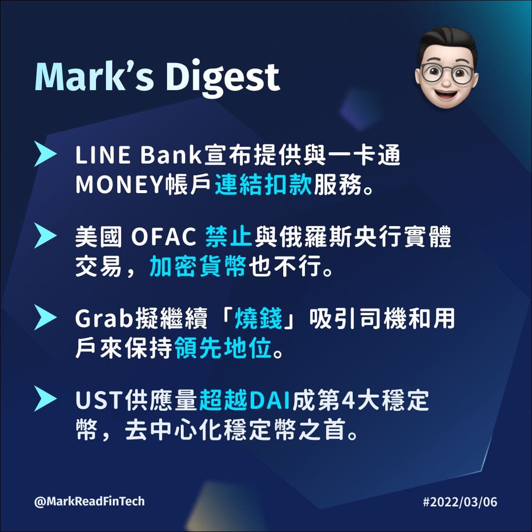 一週金融科技新聞0227 - 0306 - 馬克解讀金融科技(@markreadfintech) | Dcard