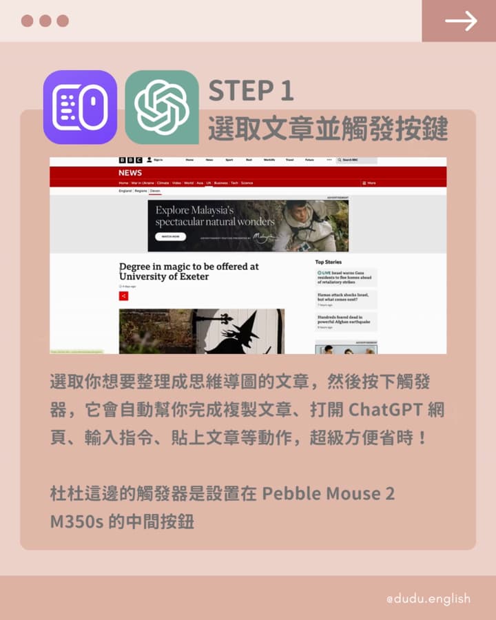 三步驟製作心智圖 - 讓你的文章整理更輕鬆！ - 杜杜英文 (@dudu_english) | Dcard